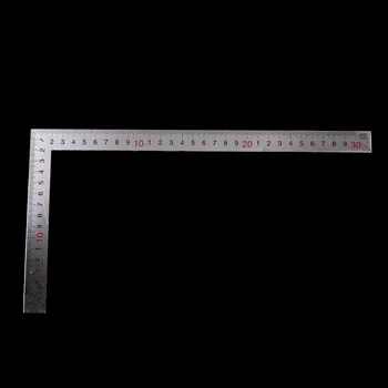 1 шт. Практичная Метрическая линейка с углом наклона 90 градусов из нержавеющей стали 150x300 мм