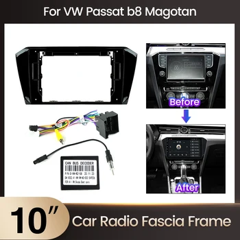 10-дюймовая Автомобильная Мультимедийная Радиорамка для Passat B8 Magotan MIB 3 Приборная Панель Центрального Управления автомобилем Android Radio Panel Direct