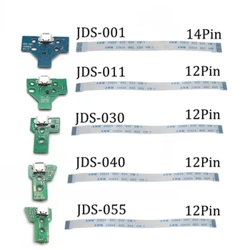 10 комплектов USB Зарядный Порт Разъем Печатная Плата Для 12Pin Контроллера JDS 011 030 040 055 14Pin 001