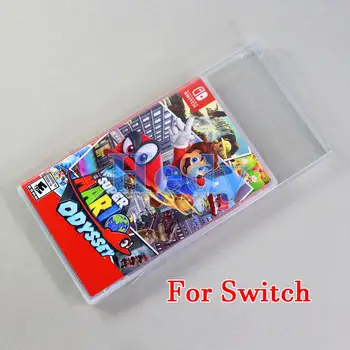 100ШТ Прозрачный игровой картридж Пластиковый протектор для домашних животных для Nintendo Switch Коробка для игровых карт для дисплея Switch Прозрачная коробка