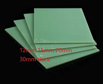 12мм 15мм 20мм 30мм толщиной FR4 лист диалектная подложка зеленая доска из стекловолокна FR-4 Эпоксидное стекло эпоксидная смола тонкая пластина PCB