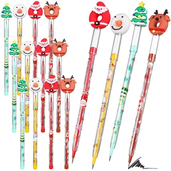 16 Шт Рождественский карандаш Школьные принадлежности на елку для мальчиков Пластиковый Детский