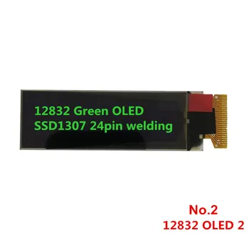 2,08-дюймовый 12832 OLED-модуль дисплея PM SSD1307 8-битный 8080 вариант белого зеленого цвета SPI IIC I2C связь