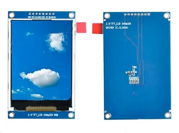 2,8-дюймовый 8-контактный Цветной Экран SPI TFT LCD с Адаптерной Платой ILI9341 ST7789 Drive IC 240 (RGB) * 320 Без касания