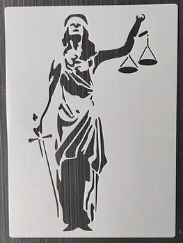 21 * 29 см Богиня Справедливости, Трафареты для наслоения 