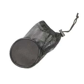 3шт Для хранения Черный Портативный Шнурок большой емкости Легко Моющийся Прочный Практичный С пружинной пряжкой Мяч для гольфа Сетчатая сумка Нейлон