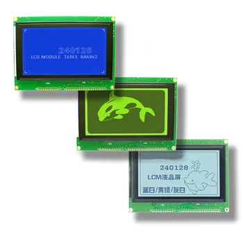 4,7-дюймовый 34P Параллельный COB/SMT LCD 240128A Графический Экранный Модуль RA6963 Контроллер Эквалайзера 5V 3.3V Белая/Синяя/Желто-Зеленая Подсветка