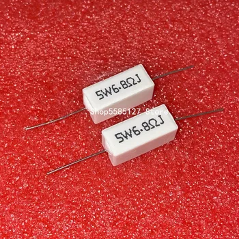 5 Вт Керамический Цементный Резистор Ом 5% 0,1 R 0,5R 1R 2R 3R 4,7 R 10R 20R 50 Ом 100 Ом 6,8 k 10k 12k 15K 47K 50K 100k Резистор 10шт