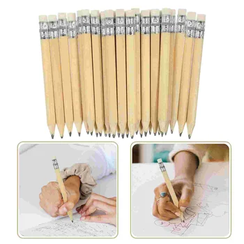 50шт Короткий карандаш для рисования, маленькие логарифмические карандаши, детский инструмент для письма, карандаши для гольфа, инструмент для рисования