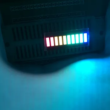 5ШТ 10-барный светодиодный дисплей Штрихграфический модуль 10-сегментная трубка 10-гистограммный светодиодный дисплей Многоцветный КРАСНЫЙ Белый Синий Зеленый Желтый Электронный