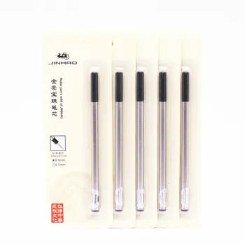 5шт Jinhao 05 мм Черная ручка-роллер с чернилами для заправки чернил Новая