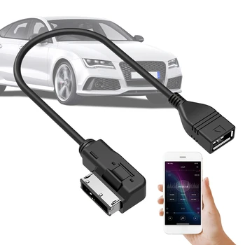 AMI MMI USB AUX Кабель Музыка MDI MMI AMI К USB Женский Интерфейс Музыкальный Медиа Адаптер для VW для Audi A6L Q5 Q7 A8 S5