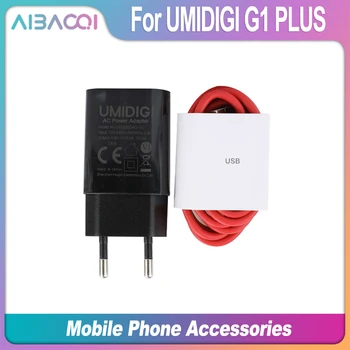 AiBaoQi для UMIDIGI Г1 плюс зарядное устройство 100% оригинал новый официальный быстрая зарядка адаптер + USB кабель для передачи данных линия для UMIDIGI Г1 плюс