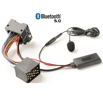 Bluetooth 5,0 Музыкальный Аудиоадаптер Микрофонный Кабель для BMW E46 E46 320i 323i 325i CD 2002-2006 с 10pin Вспомогательной Частью aux