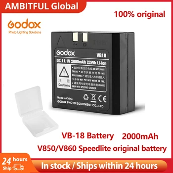 Godox VB18 DC 11,1V 2000mAh 22Wh Литий-ионный аккумулятор для вспышки Speedlite Ving V850 V860N V860C (батарея VB-18)