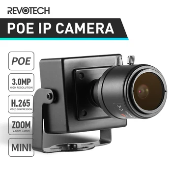 IP-камера Revotech 3MP POE 2.8-12mm С Ручным Зумом Для помещений Mini H.265 HD Security ONVIF P2P CCTV Cam Система Видеонаблюдения