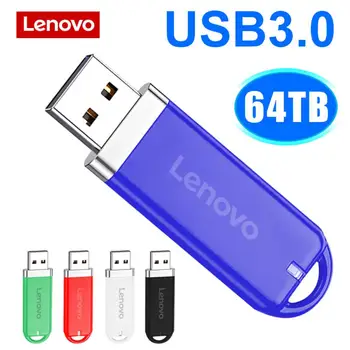 Lenovo USB Флэш-Накопитель USB 3.0 Интерфейс Реальной Емкости 64 ТБ 16 ТБ Флеш-накопитель Высокоскоростной Флешки 2 ТБ Mamoria USB Stick Для Ps4/ps5