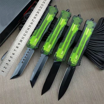 MT зеленая прозрачная ручка Открытый Нож Для Выживания В Кемпинге D2 Стальной Складной Нож Мультитул Карманные Ножи EDC Ножи Box Cutter