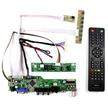 TV + H DMI + VGA + AV + USB Плата ЖК-контроллера T.V56.03 для 18,5 дюймов 1366X768 LTN185AT04 M185BGE-L22 LCD