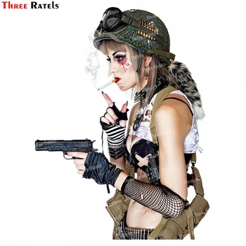 Three Ratels L194 Tank Girl Для наклеек на лобовое стекло, автомобильных аксессуаров, автомобильных наклеек, винилового материала, водонепроницаемых свойств