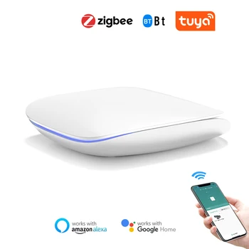 Tuya Zigbee Gateway Hub Умный Bluetooth Сетчатый Концентратор Для Автоматизации Умного Дома Приложение Дистанционного Управления Шлюзом Для Alexa Google Home