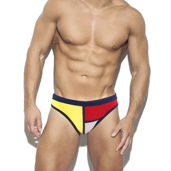 WK114 новый летний пляжный сексуальный мужской купальник с низкой талией, плавательные трусы, мужские бикини, бассейн, горячие геи, плавательные костюмы, мужские купальные костюмы