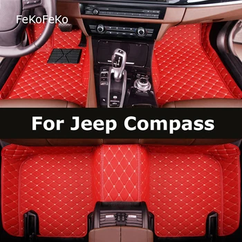 Автомобильные коврики FeKoFeKo на заказ для Jeep Compass 2007-2023 годов выпуска Автомобильные ковры для ног Coche Accessorie