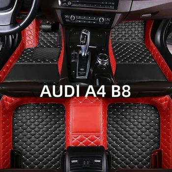 Автомобильные коврики для AUDI A4 B8 Хэтчбек/Avant/Седан 2010 2011 2012 2013 2014 2015 2016 Пользовательские накладки для ног автомобильный ковер