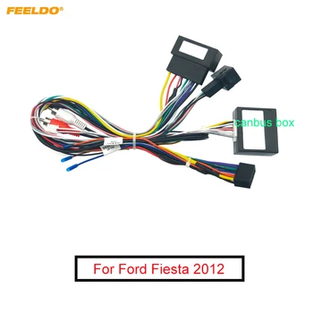Автомобильный 16-контактный стерео жгут проводов FEELDO с поддержкой Canbus для Ford Fiesta (2012) Аудио-радио Кабель питания адаптер