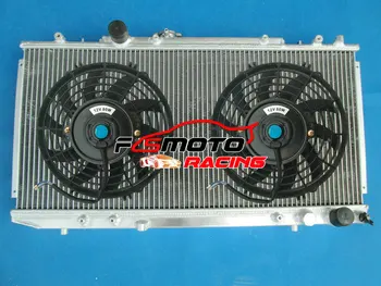 Алюминиевый Радиатор + Вентиляторы для Toyota Celica GT4 ST185 RC GT-Four 2.0L Turbo 3S-GTE I4 4WD 1989-1993
