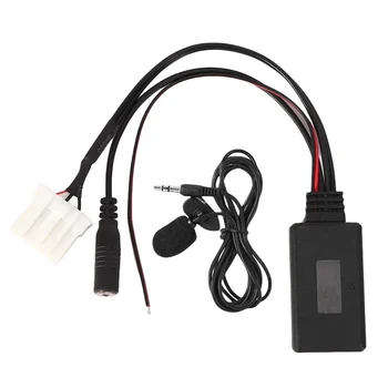 Беспроводной радио Стерео адаптер, совместимый по Bluetooth с микрофоном, аудиоадаптерный шнур 5-12 В для Mazda RX8 MX5 2 3 5 6
