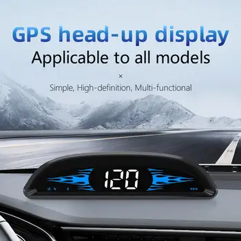Головной дисплей G2 HUD Многофункциональный автомобильный GPS-спидометр, смарт-часы, Декор, Цифровые датчики, Аксессуары для автоэлектроники.