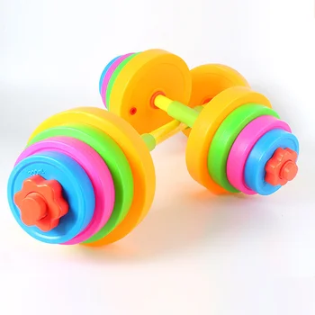 Детская игрушка-гантель Пластиковая гантель для тренировки рук в детском саду Оборудование для гантелей Упражнения с гантелями для рук для детей