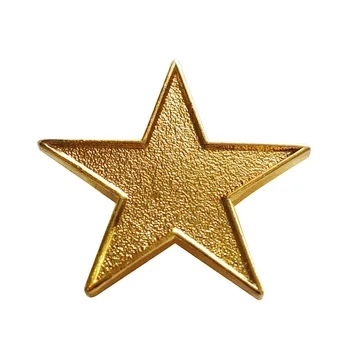 Значок-булавка с металлической звездой золотого цвета на лацкане-+ кнопка-бабочка Бесплатная доставка (30 шт./лот)