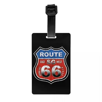 Историческая багажная бирка Route 66 Mother Road America Highway Дорожная сумка Чемодан Защитная крышка Идентификационная этикетка