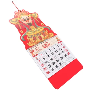 Календарь в китайском стиле на 2024 год Декоративный подвесной календарь Лунный календарь Настенный календарь в традиционном стиле