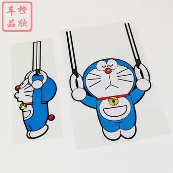 Качающиеся кольца Doraemon, наклейки для спортивных автомобилей, Мультяшное Милое украшение для окна, Бампера багажника, мотоцикла, Ebike, ноутбука C40