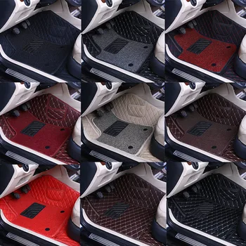 Кожаные автомобильные коврики для Acura TLX 2016 2015, водонепроницаемые накладки для ног для автостайлинга на заказ, ковры для украшения автомобиля