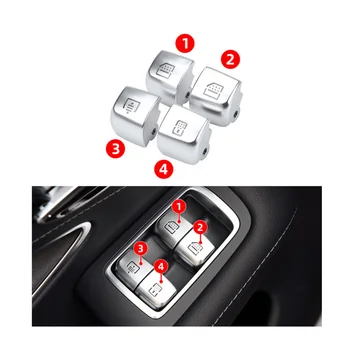 Крышка кнопки переключения заднего стекла автомобиля, Запасные части, Кнопка управления переключателем заднего стекла для Mercedes Benz W222 S-Class 2014-2019