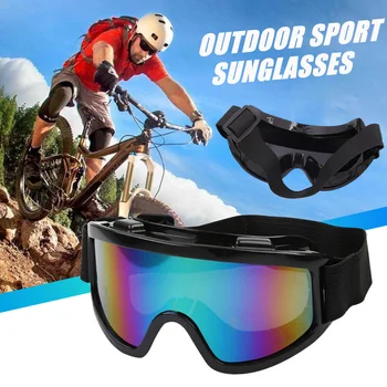 Лыжные очки С ветрозащитной защитой От запотевания, Регулируемые пылезащитные очки для снега, спорта на открытом воздухе, Цветные Очки для мотокросса, Женские, мужские Очки для катания на лыжах