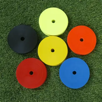Маркер для тренировочного места, площадка для футбольных тренировок, яркие цветные футбольные тренировочные диски для нескользящей футбольной полосы препятствий