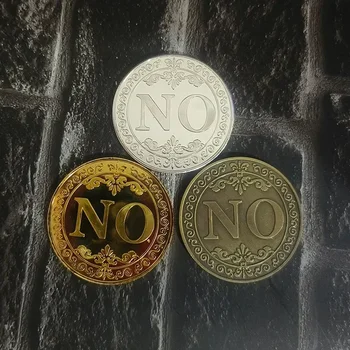 Металлическая бронзовая монета, ДА или НЕТ, Принимайте решение, Памятный значок с двусторонним тиснением, коллекция коллекционных монет, Шарм