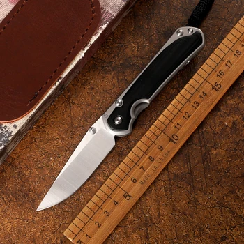 Мини-складной нож D2 blade TC4 из титанового сплава G10 с ручкой EDC для кемпинга в джунглях на открытом воздухе, инструменты для самообороны, подарочная коллекция