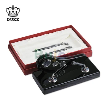 Многофункциональный Подвесной Наклонный Сменный держатель для ручек Duke, массив Дерева, Подарочная коробка с авторучкой и шариковой ручкой-роллером