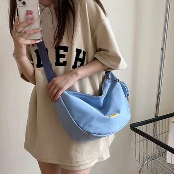 Модные женские сумки, простая сумка через плечо для корейских студенток, совершающих ежедневные поездки на работу, на одно плечо