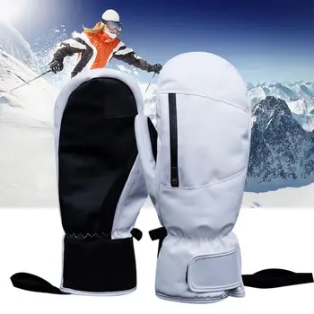 Моющиеся Лыжные перчатки для сноуборда, Мужские и женские зимние перчатки, теплые зимние перчатки для снегоходов