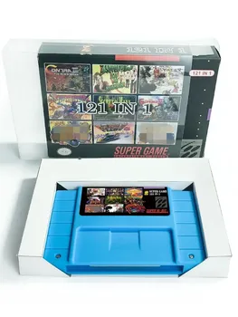 Мультиигровой картридж Super 121 в 1 для 16-разрядной консоли SNES NTSC с коробкой Donkey Game Kong 2 Fantasy