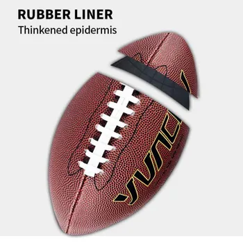 Мяч для американского футбола и регби стандартного размера 9, Противоскользящий Прочный мяч для тренировок и соревнований, спортивное оборудование