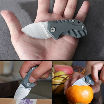 НОВЫЙ нож в форме лезвия из нержавеющей стали для кемпинга, самообороны, аварийного выживания, Складной Портативный Нож для ключей