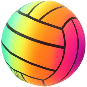 Надувной Мяч Утолщенный Радужный ПВХ Волейбол Детская Игрушка Спортивный Инвентарь Для помещений и на Открытом воздухе Пляжный Бассейн